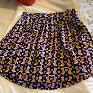 Book lovers skirt! “squirrel reading books” skirt adorable-with tee and chucks!